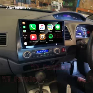 For 2006-2011 Honda Civic Head Unit Apple CarPlay & Android Auto Mirror Link Cam - Picture 1 of 15