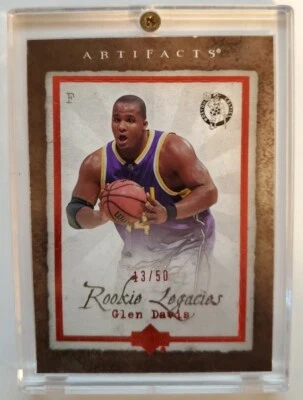 Glen Davis 2007-08 Artifacts Red Rookie Parallel/Insert Card, #133, 13/50 - Image 1 of 2