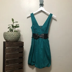 NWT Jade Color Poe Bubble Dress By Poetry Clothing In Jade S. - Picture 1 of 5