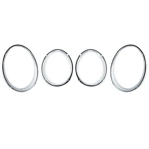 Headlight Trims Lights Rims Chrome Ring 4pcs For Bentley Flying Spur 2005-2012 - Picture 1 of 8