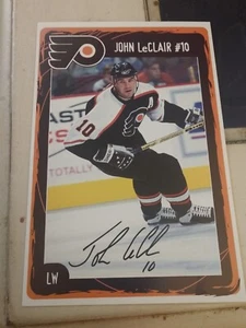 John LeClair Philadelphia Flyers team issued 01-02 Postcard - Picture 1 of 2