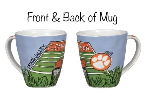 Clemson Tigers Collegiate Spirit Mug Ceramic 16 oz College Football Team Logo Cover