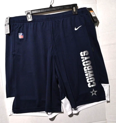 Dallas ковбои Nike шорты мужчин NFL оборудование обучение шорты темно-синий 2XL новый с Ярлыками - Изображение 1 из 4
