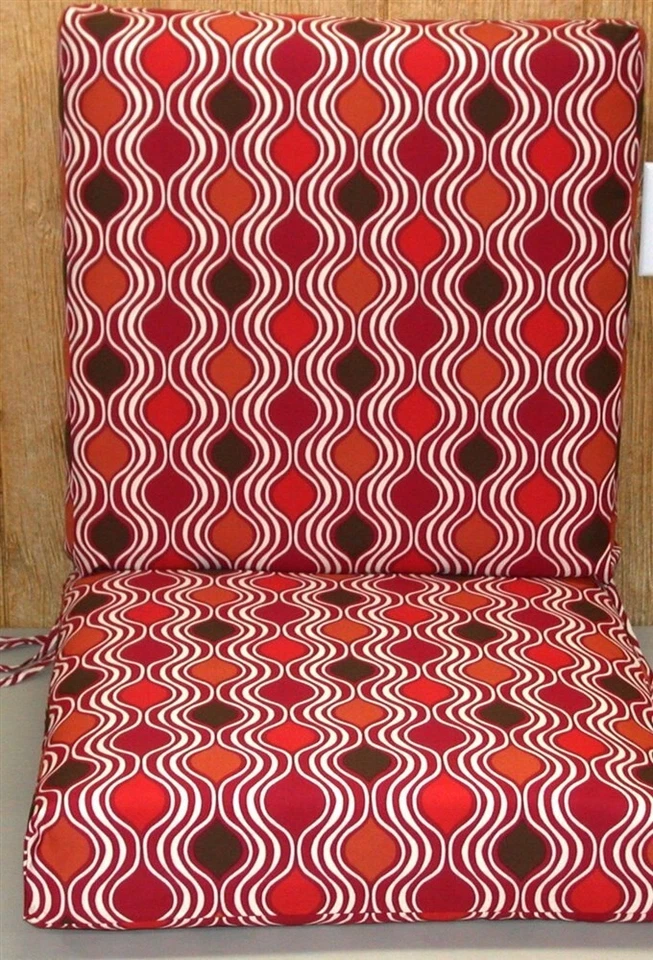 Deep Seat Cushion Set ~ Ogee ~ Back 20x21x5.5  Seat 20x21x5.5 **NEW** - Image 1 of 2