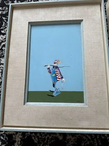 Maurizio Massi, Clown Art , Oil on Board, Framed, Art Deco - Picture 1 of 5