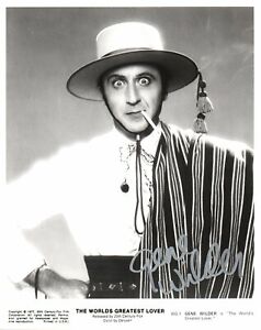 Gene Wilder The Worlds Greatest Lover  Signed 10-8 Autograph Comedy Legend