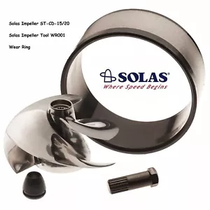 Solas Sea Doo Impeller ST-CD-15/20 951 Limited DI With Wear Ring And Tool - Picture 1 of 2