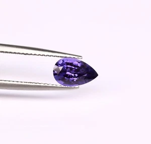 1.76 ct Top Luster UNHEATED Fragrant Violet Natural Violet Sapphire - Pear Video - Picture 1 of 3