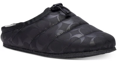 Women's Coach Rachelle Logo Slippers in Black 10M - Изображение 1 из 4