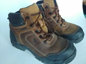 Botas de trabajo y seguridad HyTest SD Hiker de cuero marrón para hombre talla 6,5 M - Imagen 1 de 10