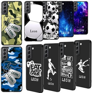 Personalised Name Boy Phone Silicone Case Cover For Samsung Galaxy A55 A05S A15 - Picture 1 of 102