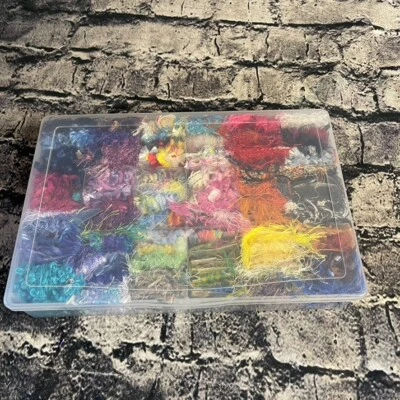 Embroidery/Cross Stitch  Thread In Case  VintageFringe Variety of Thread Types - Image 1 of 4