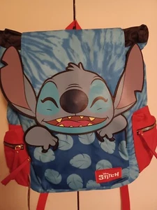 Disney Lilo & Stitch Lächelnder Stich Slouch Rucksack NEU/mit Etikett Bioworld - Bild 1 von 11