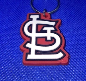 St. Louis Cardinals MLB Soft Keychain Key Chain Souvenir | Red, White & Blue - Picture 1 of 6