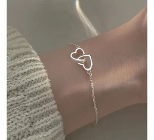 Double Heart Costume Fashion Bracelet - Picture 1 of 2