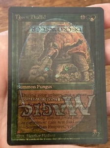 Thorn Thallid/Elvish Hunter MTG Misprint Double (Triple) Print Fallen Empires - Picture 1 of 2