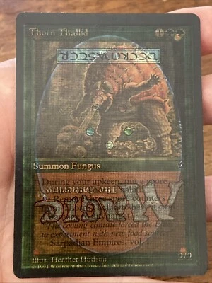 Thorn Thallid/Elvish Hunter MTG Misprint Double (Triple) Print Fallen Empires - Image 1 of 2