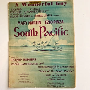 Sheet Music A Wonderful Guy South Pacific Rogers Hammerstein 1949 - Picture 1 of 8