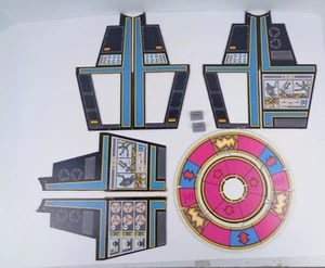  Vintage Mego World Of Micronauts Game Part Piece: Great Hall Panels Rings Clips - Picture 1 of 4
