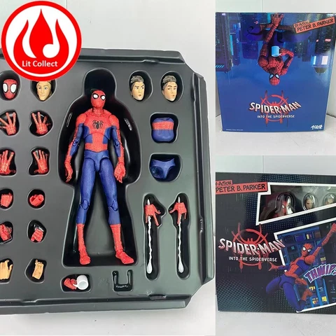 Peter B. Parker Action Figure with box 1/12 Into the Spider-Verse Sentinel Miles Cover
