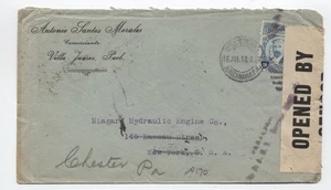 1918 Mexico to USA censored and forwarded cover [y10383] - Picture 1 of 3