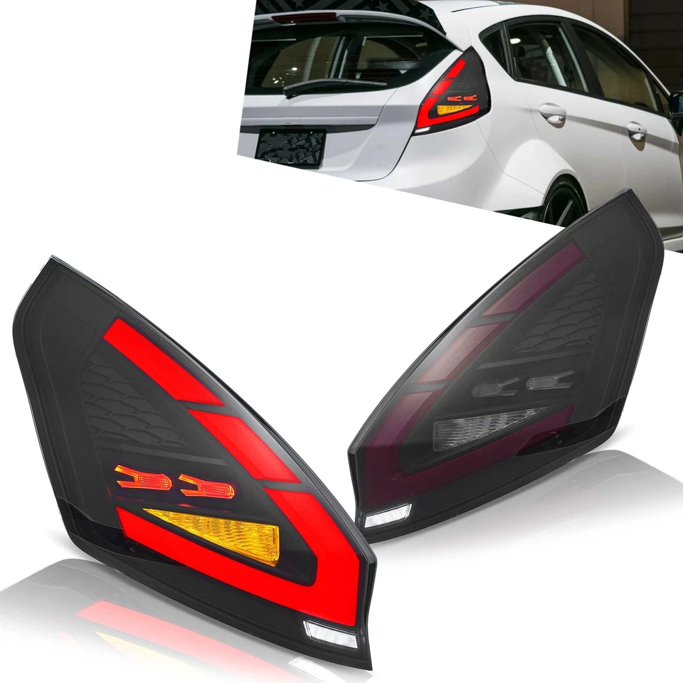 2*Luces traseras LED VLAND para Ford Fiesta 2008-19 hatchback con indicador secuencial Foto 1 de 4