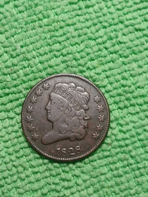1828 Half Cent 12 Stars Nice Coin - Image 1 of 4