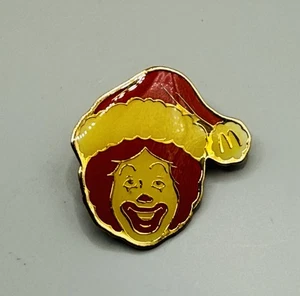 Vintage Ronald McDonald Santa Hat Christmas Collector’s McDonald’s Trading Pin - Picture 1 of 2