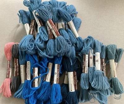 Vintage Bucilla Persian Needlepoint Crewel Wool Yarn 49 Skeins 10 Yards Ea 3-ply - Image 1 of 4