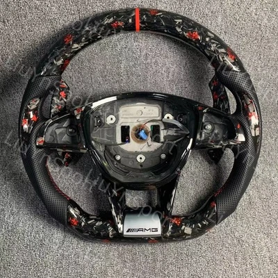 Forged Carbon Fiber Steering Wheel for Mercedes-Benz AMG C43 C63 S63 W205 W176 - Image 1 of 4