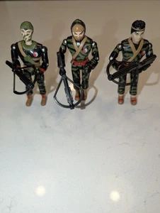 (lot of 3) Vintage 1986 LANARD The CORPS GI-Joe Figures - Complete With Crossbow - Picture 1 of 1