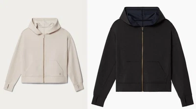 Rhone DreamGlow Full Zip Hoodie Casual Comfort Athleisure Sand  Black - NEW NWT! - Image 1 of 4