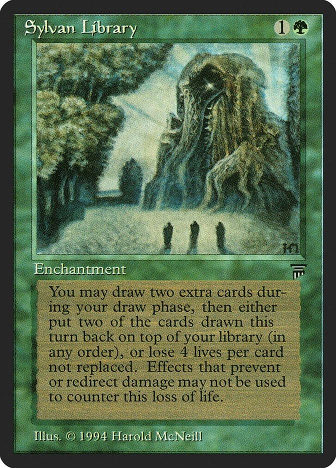 MTG - Sylvan Library - Fanart Legends - EDH / Playtest - Image 1 of 1