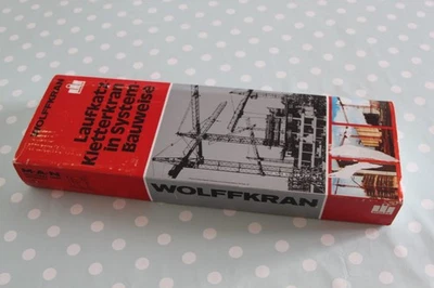 WOLFKRAN - CONRAD METAL DIE CAST RED - VINTAGE TOWER CRANE MODEL- NEW & BOXED #2 - Image 1 of 4