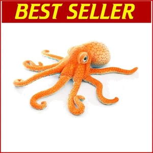 Lifelike 31.4-Inch Orange Octopus Plush - Soft Stuffed Animal for Kids - Picture 1 of 9
