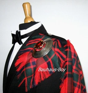 FLY PLAID TARTAN MACINTOSH MODERN 16oz WORSTED WOOL KILT MADE IN SCOTLAND MENS - Picture 1 of 4