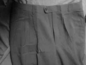 "ZANELLA" MEN'S 95%WOOL 5%POLYAMIDE BEIGE  SUIT PANTS MADE IN ITALY - Picture 1 of 7