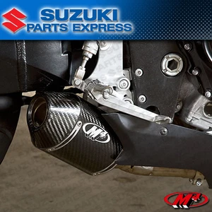 2006 2007 GSXR GSX-R 600 M4 EXHAUST CARBON STREET SLAYER SLIP ON MUFFLER SU6824 - Picture 1 of 3