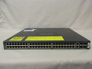 CISCO WS-C4948-E 48-Port GigE Layer 3 Switch entservices-15.0 ios 4948-E DUAL AC - Picture 1 of 1