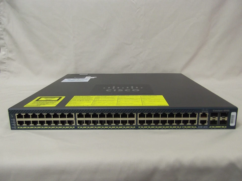 CISCO WS-C4948-E 48-Port GigE Layer 3 Switch entservices-15.0 ios 4948-E DUAL AC - Image 1 of 1