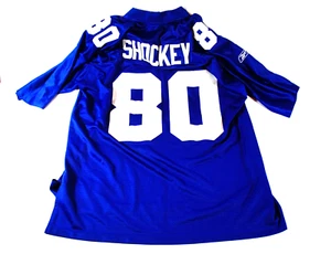 Jeremy Shockey Jersey NY Giants Reebok NFL Equipment #80 Blue 2XL - Picture 1 of 15