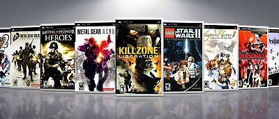 Replacement PlayStation PSP Titles J-P Covers And Cases. NO GAMES!  • 10.25$