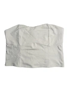 Tube Top Women’s Large Smocked Lined Bust Ponte Cream A New Day - Picture 1 of 9