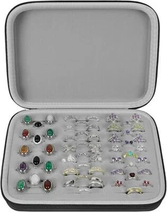 Ring Organizer Aufbewahrungsbox Schmuck Ring Display Sammler Box 42 Fächer Halter N - Bild 1 von 29