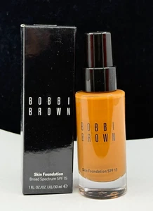 Bobbi Brown Skin Foundation SPF 15 1oz 30 ml Golden Almond 6.75 NIB - Picture 1 of 6
