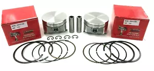 2 PISTON & RINGS FITS ONAN ENGINES STD BORE B43 B48 P216 P218 P220 # 0112-0264 - Picture 1 of 2