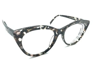 Warby Parker Leta W 172 Black Brown Speckled Cat Eye Eyeglasses Frames 52-19 140 - Picture 1 of 12
