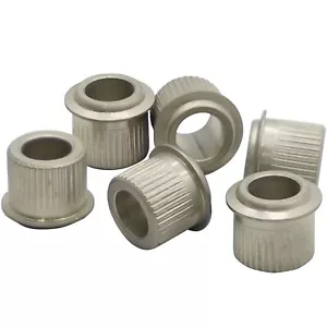 NUEVO (6) Bujes adaptador sintonizador vintage Gotoh para orificio de cabezal de 10 mm níquel envejecido - Imagen 1 de 2