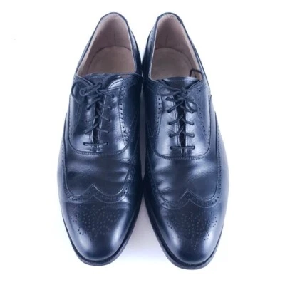 Johnston & Murphy Aristocraft Men Dress Shoes Black Size 9 D - made in USA - Image 1 of 4