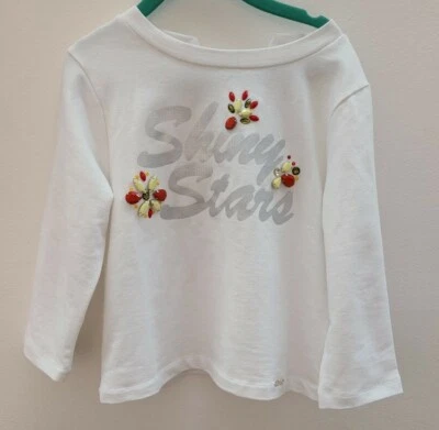 LIU JO SUDADERA BLANCA CON JOYAS CON CORDONES ESPALDA NIÑA TALLA 8 NUEVA SIN ETIQUETAS Foto 1 de 4